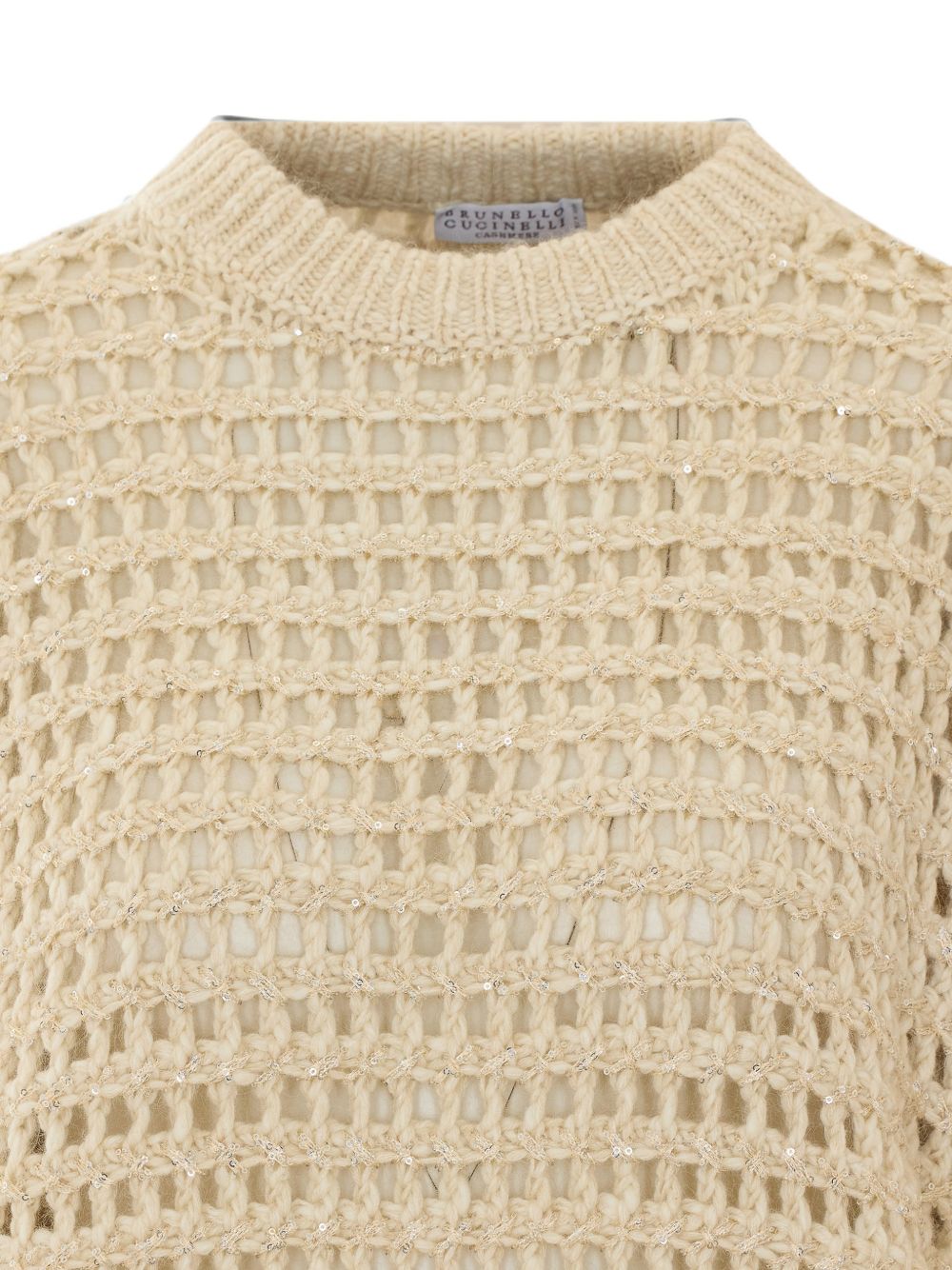 Brunello Cucinelli Women Wool And Cashmere Open-Knit Sweater BRUNELLO CUCINELLI