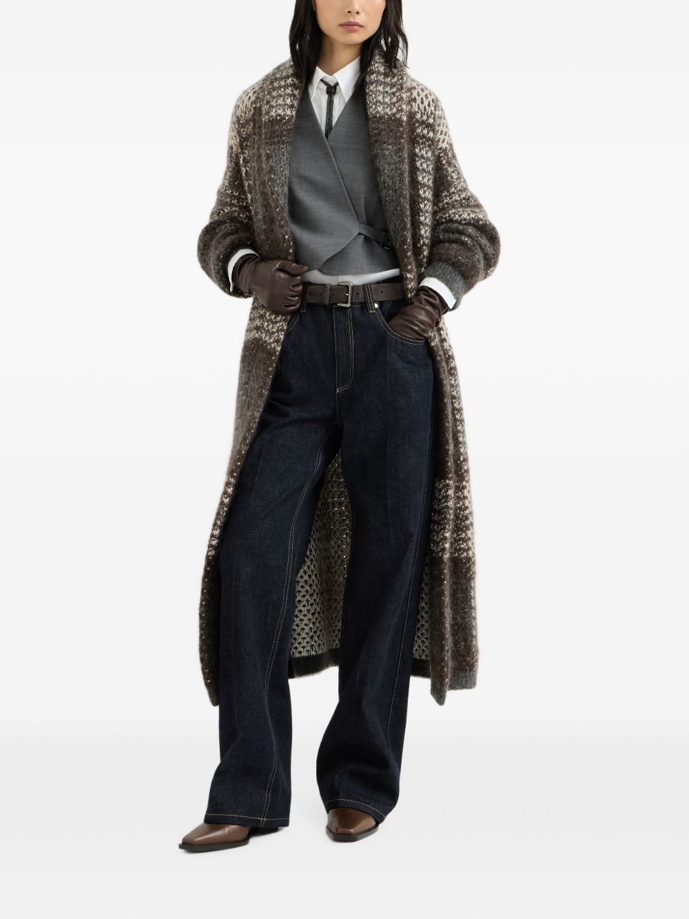 Brunello Cucinelli Women Wool Long Cardigan BRUNELLO CUCINELLI