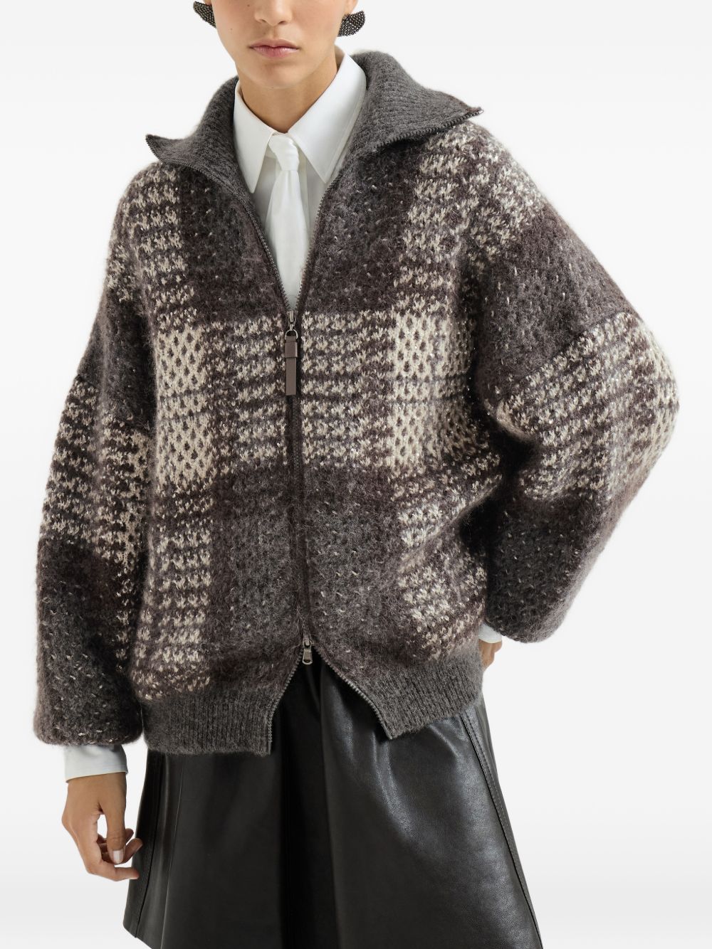 Brunello Cucinelli Women Wool Zipped Cardigan BRUNELLO CUCINELLI
