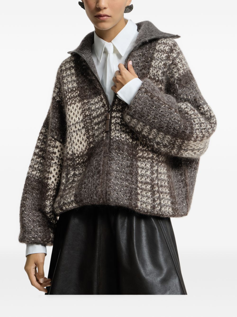 Brunello Cucinelli Women Wool Zipped Cardigan BRUNELLO CUCINELLI