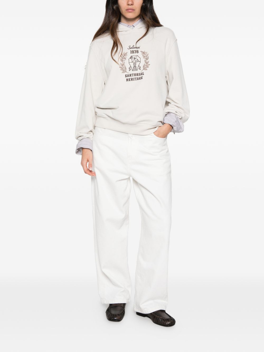 Brunello Cucinelli Women Logo Cotton Hoodie BRUNELLO CUCINELLI
