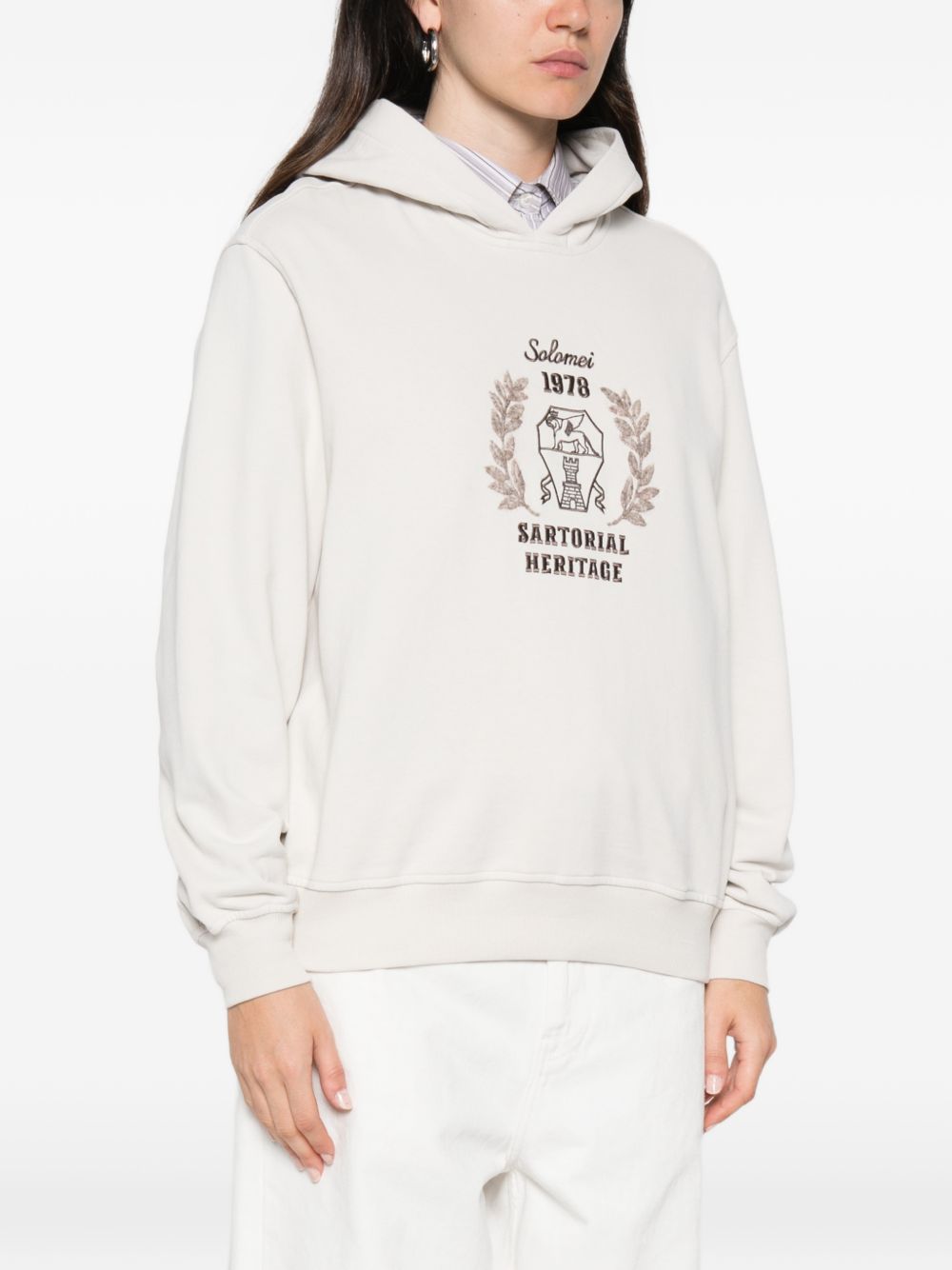 Brunello Cucinelli Women Logo Cotton Hoodie BRUNELLO CUCINELLI