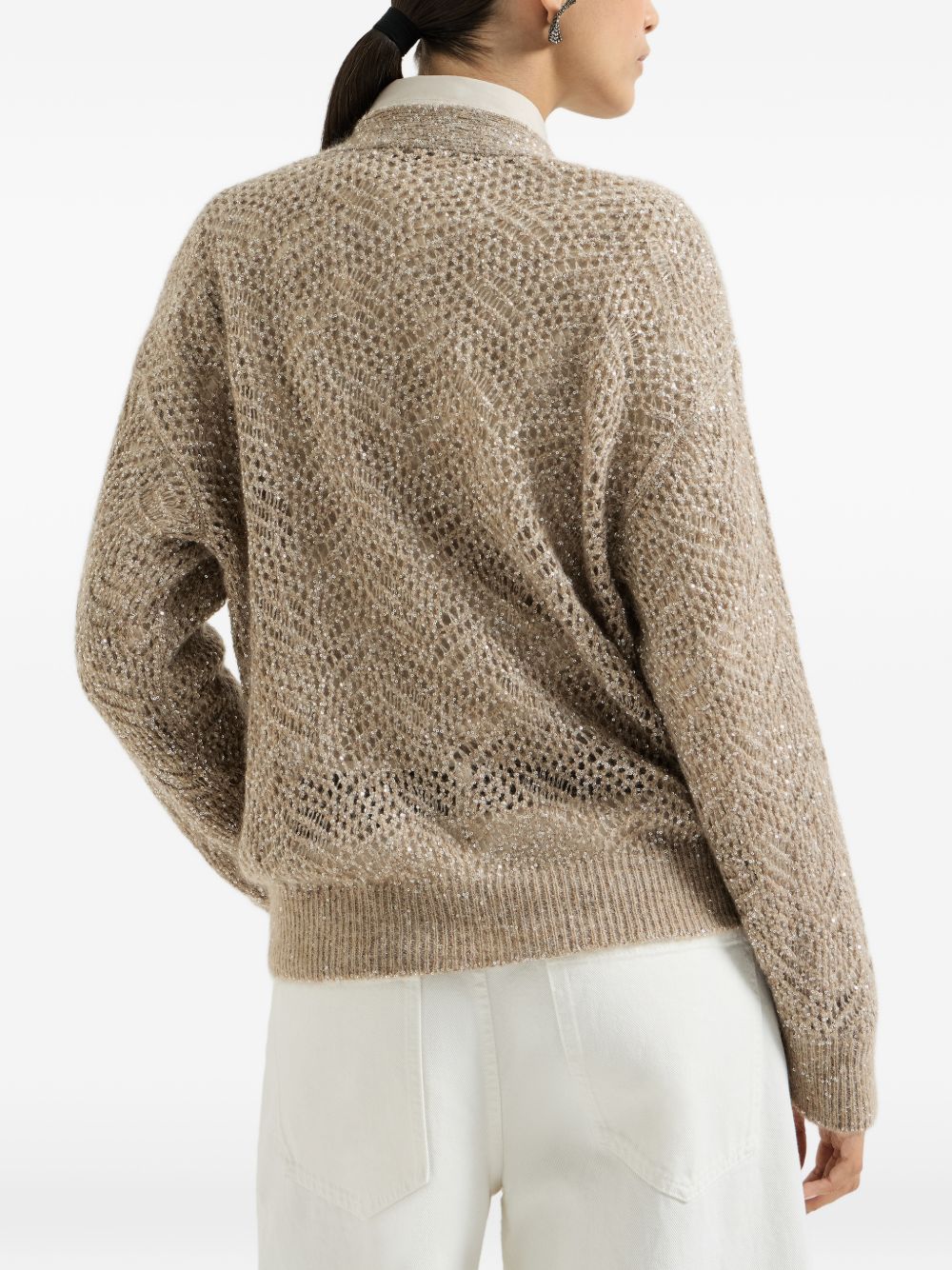 Brunello Cucinelli Women V-Necked Cardigan BRUNELLO CUCINELLI