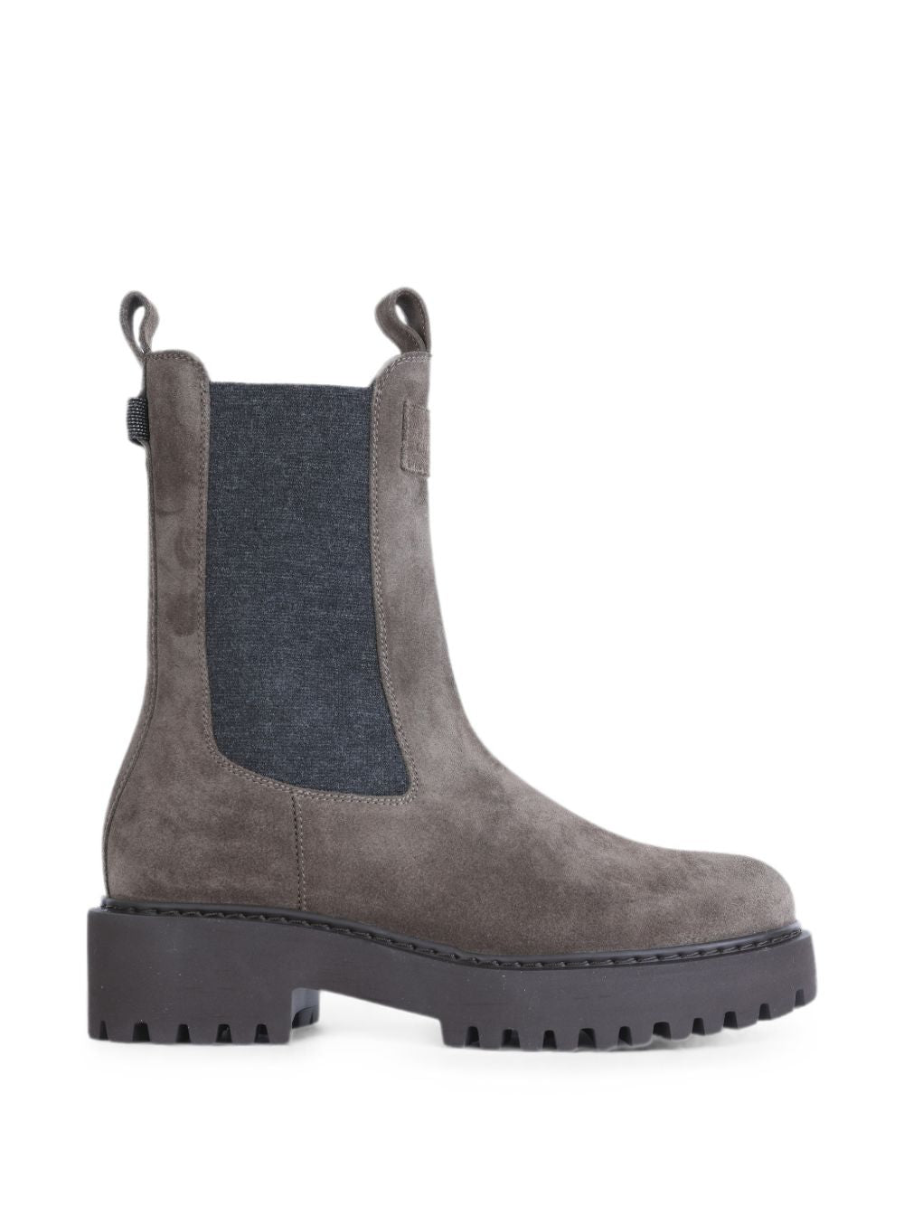 Brunello Cucinelli Women Suede Leather Ankle Boots