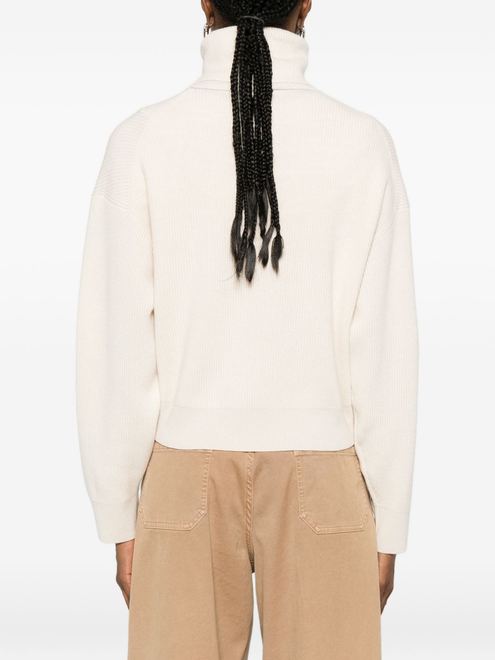 Brunello Cucinelli Women Cashmere And Wool Turtleneck Sweater BRUNELLO CUCINELLI