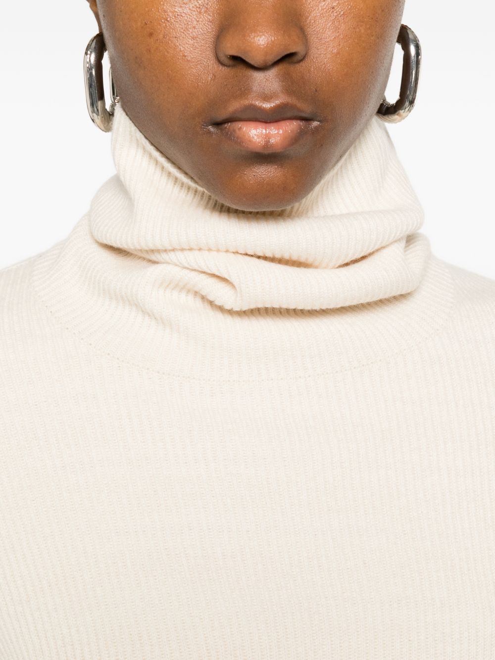 Brunello Cucinelli Women Cashmere And Wool Turtleneck Sweater BRUNELLO CUCINELLI