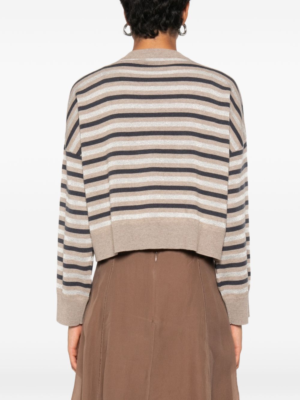 Brunello Cucinelli Women Striped Cashmere Sweater BRUNELLO CUCINELLI
