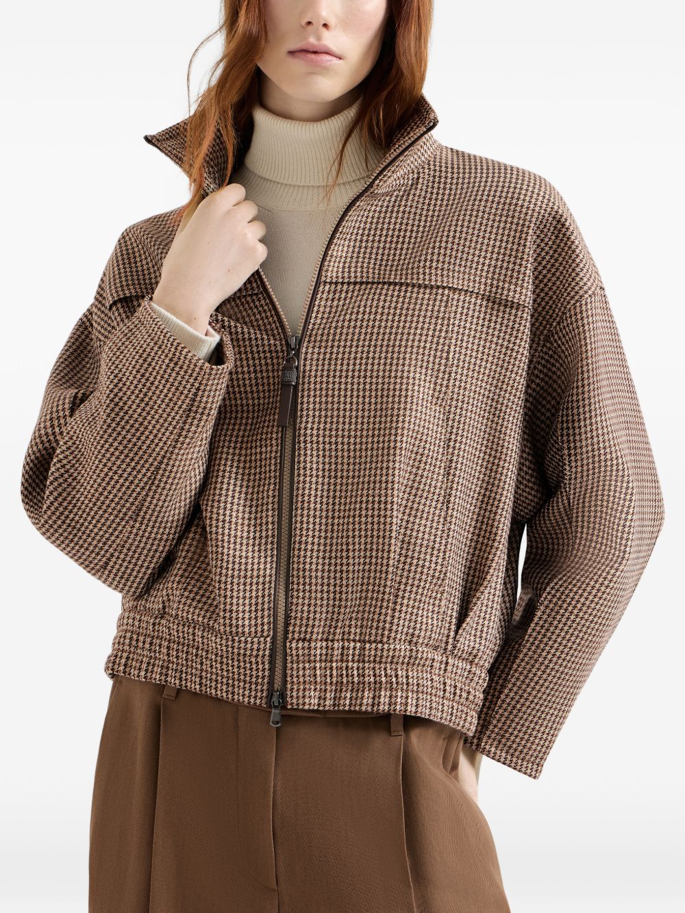 Brunello Cucinelli Women Wool Blouson Jacket BRUNELLO CUCINELLI