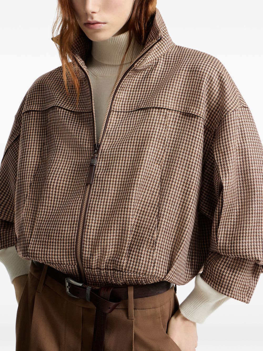 Brunello Cucinelli Women Wool Blouson Jacket BRUNELLO CUCINELLI