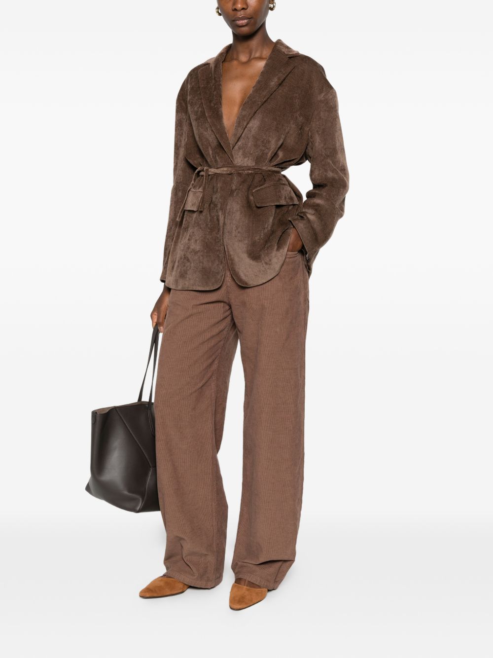 Brunello Cucinelli Women Velvet Belted Jacket BRUNELLO CUCINELLI