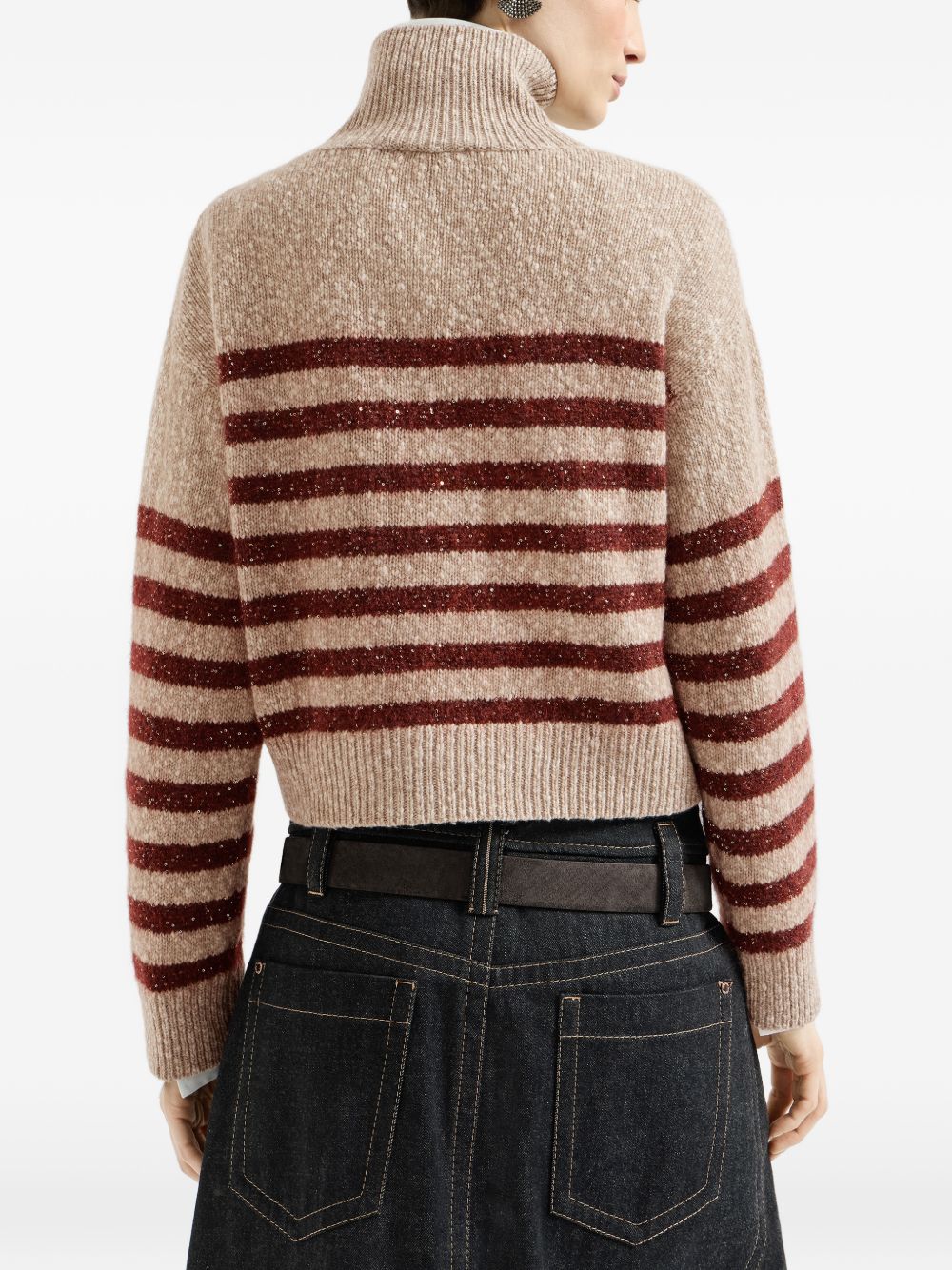 Brunello Cucinelli Women Wool And Cashemre Turtleneck Jumper BRUNELLO CUCINELLI