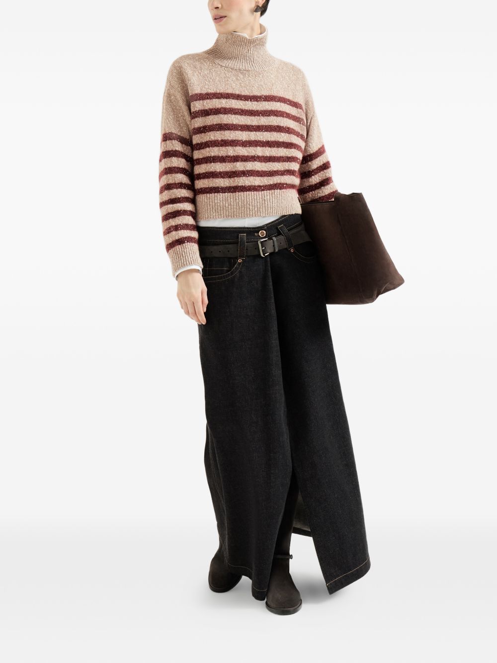 Brunello Cucinelli Women Wool And Cashemre Turtleneck Jumper BRUNELLO CUCINELLI