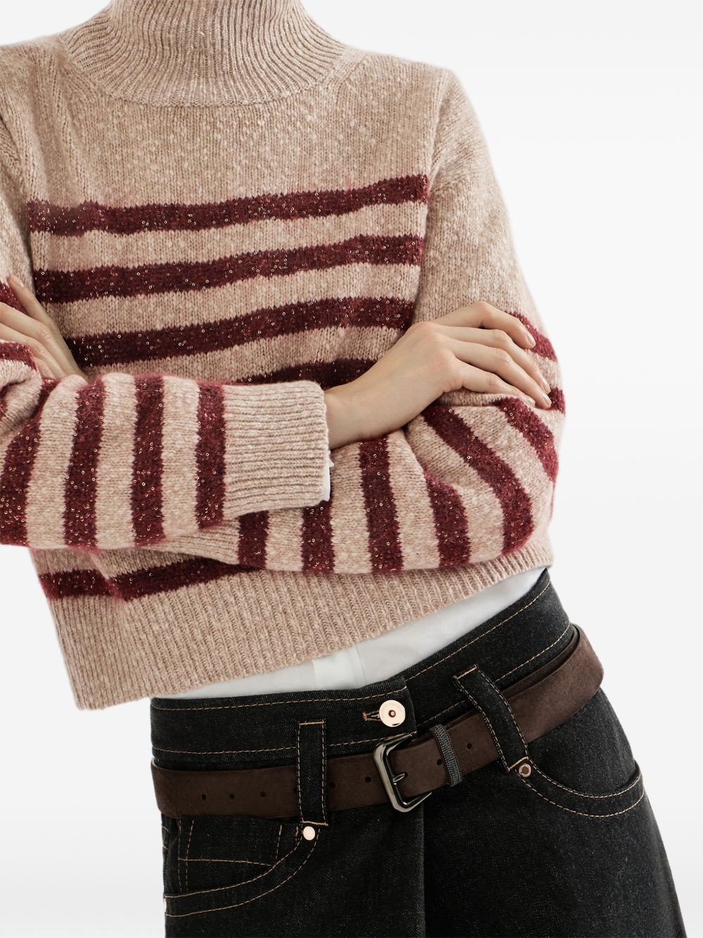 Brunello Cucinelli Women Wool And Cashemre Turtleneck Jumper BRUNELLO CUCINELLI