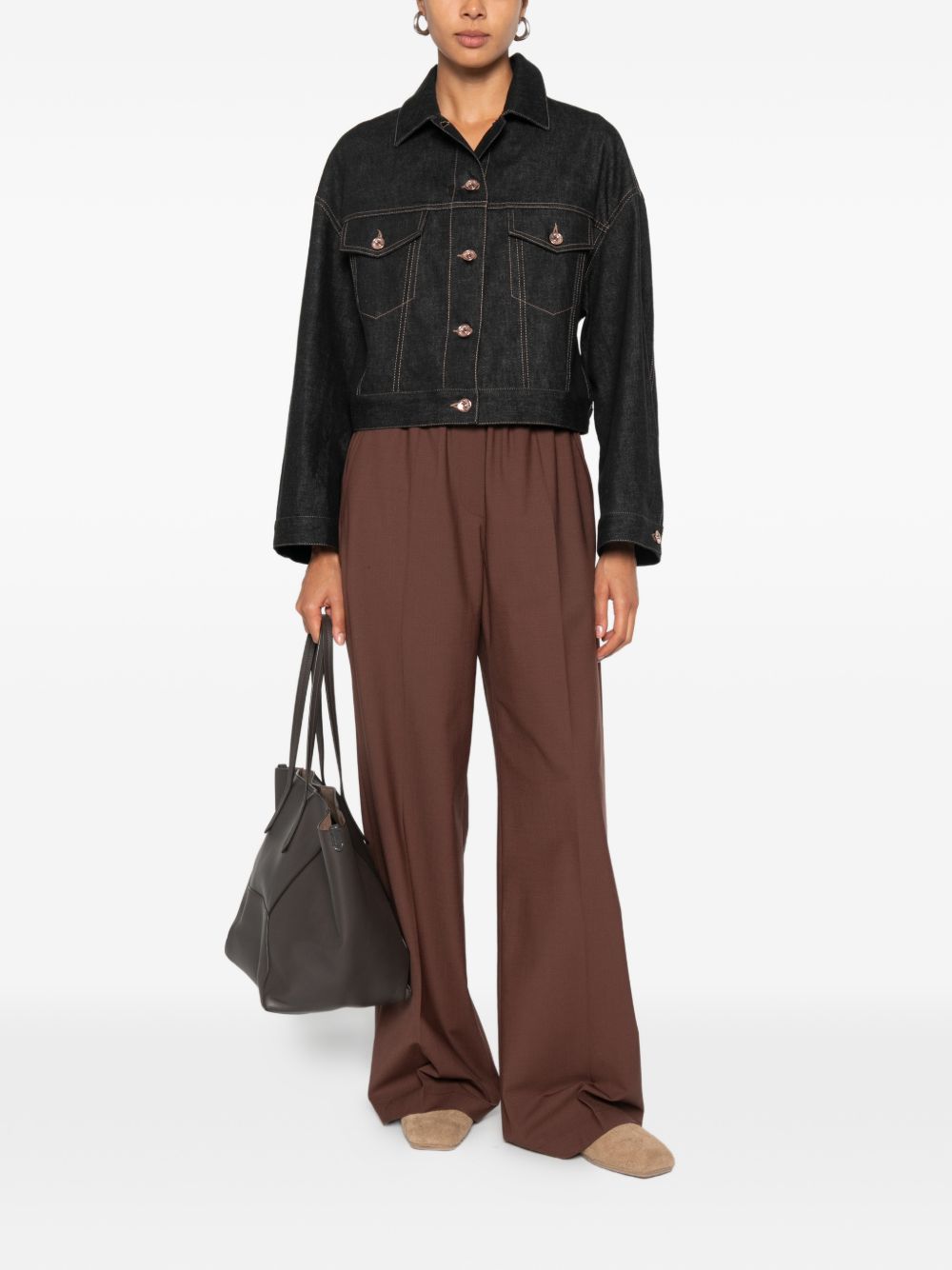 Brunello Cucinelli Women Denim Cotton Jacket BRUNELLO CUCINELLI