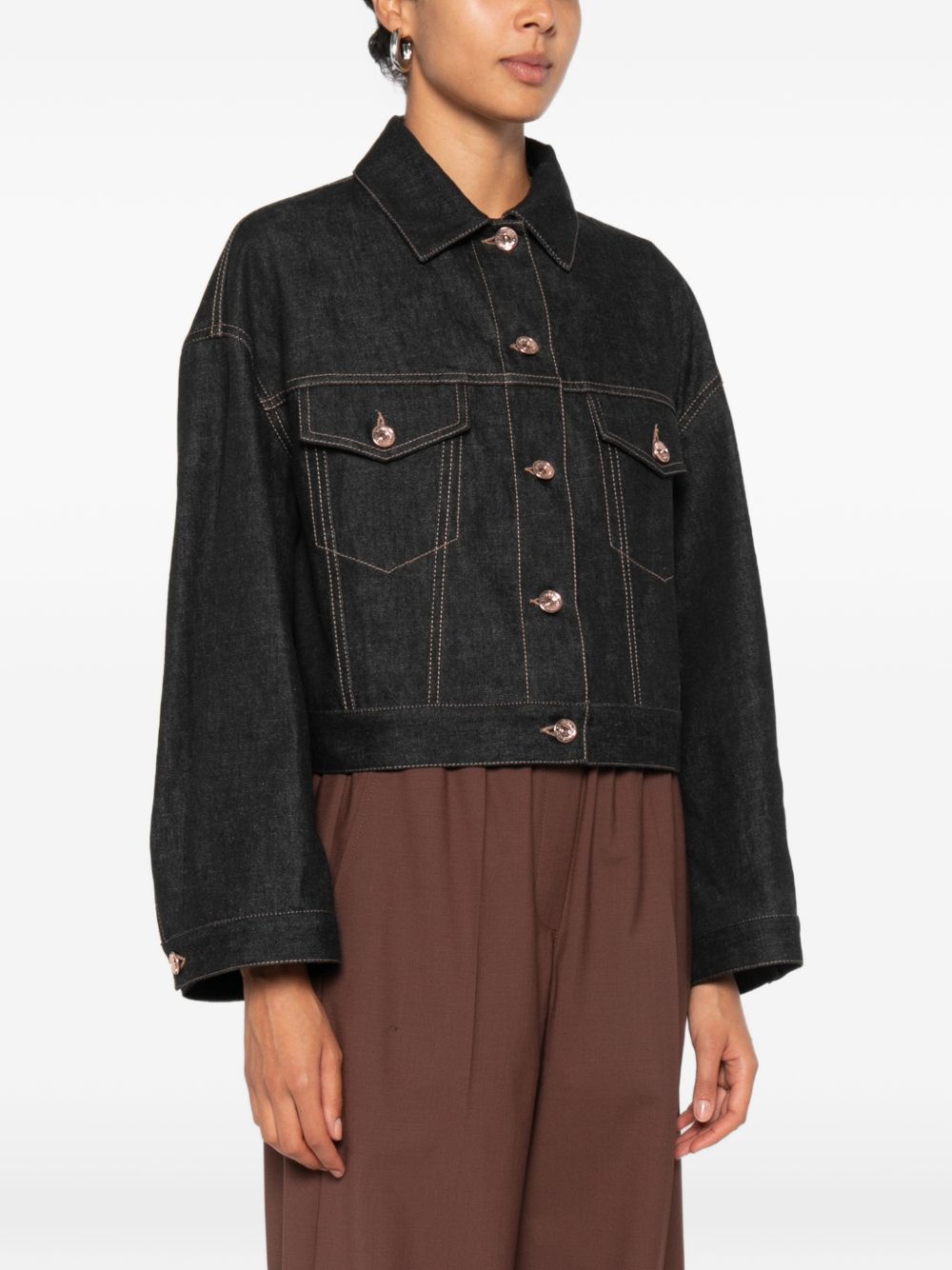 Brunello Cucinelli Women Denim Cotton Jacket BRUNELLO CUCINELLI