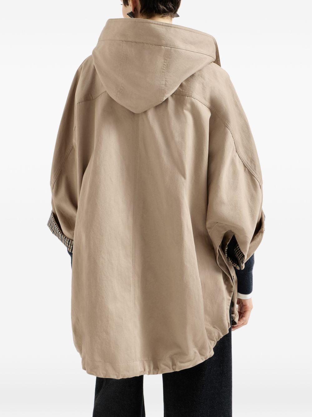 Brunello Cucinelli Women Cotton And Linen Blend Parka Coat BRUNELLO CUCINELLI