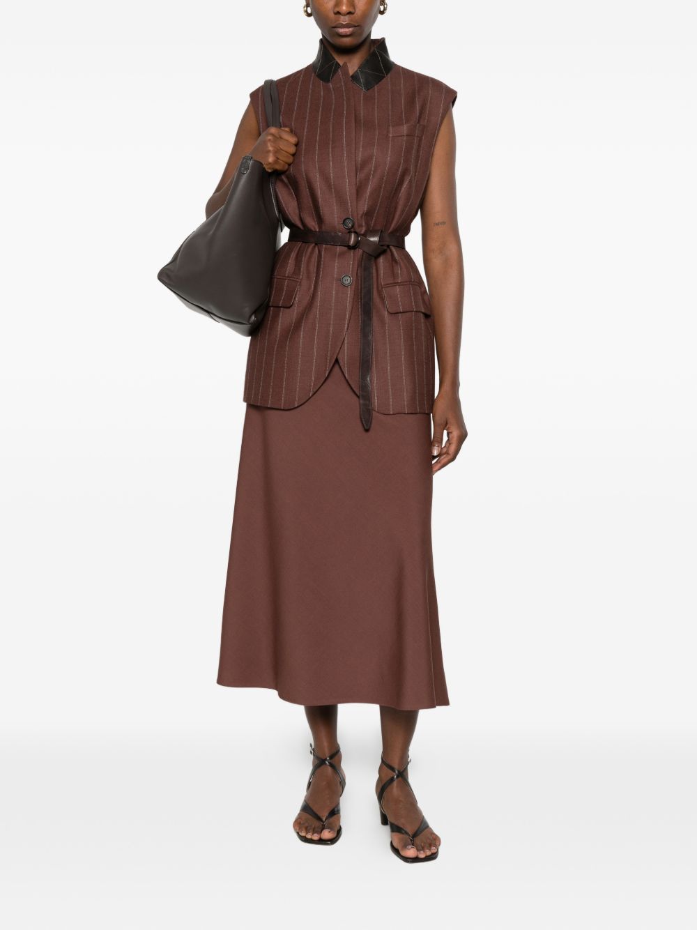 Brunello Cucinelli Women Wool Blend Midi Skirt BRUNELLO CUCINELLI