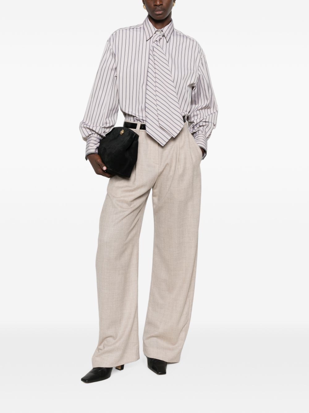Brunello Cucinelli Women Wool Wide-Leg Trousers BRUNELLO CUCINELLI