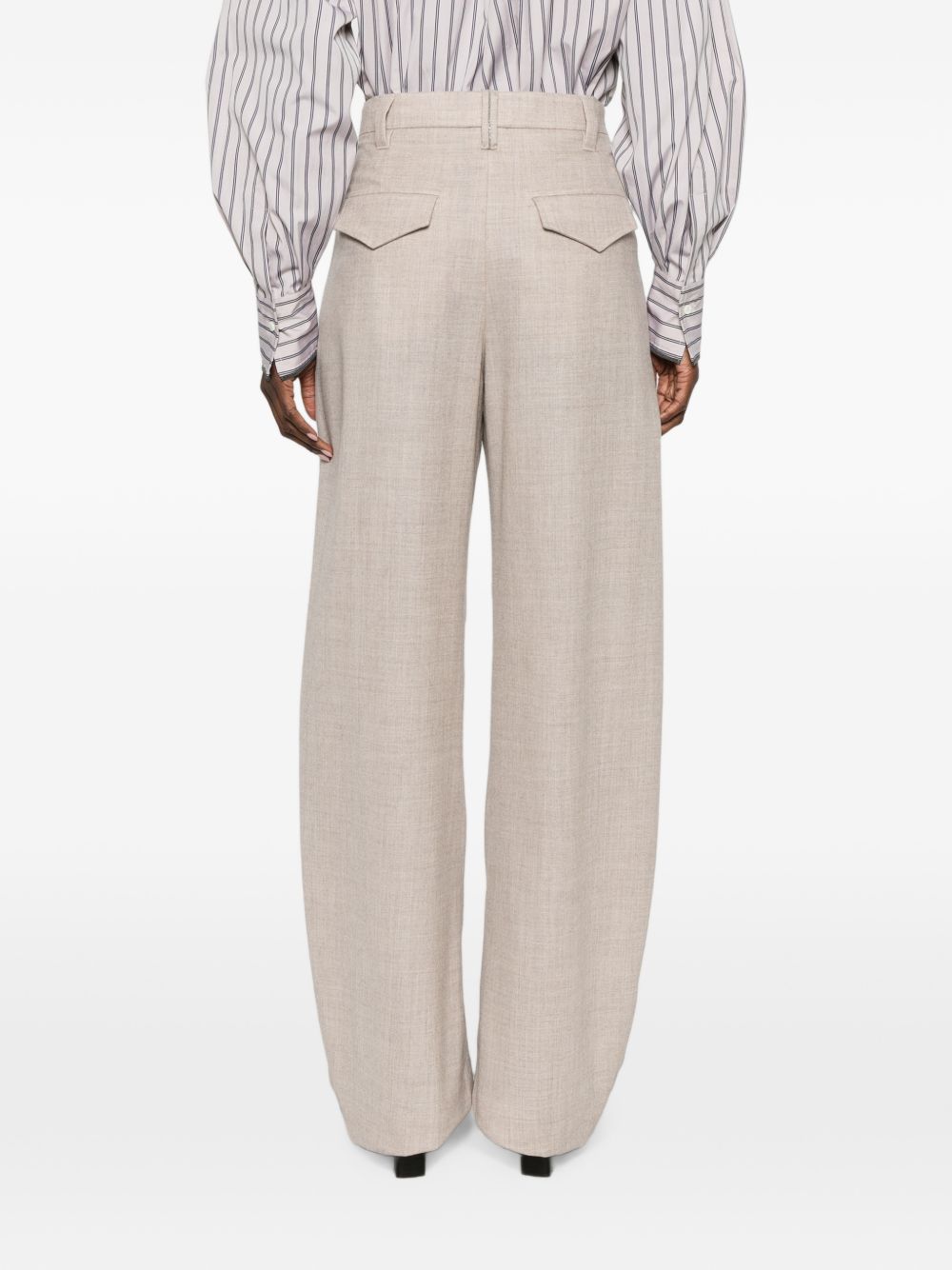 Brunello Cucinelli Women Wool Wide-Leg Trousers BRUNELLO CUCINELLI