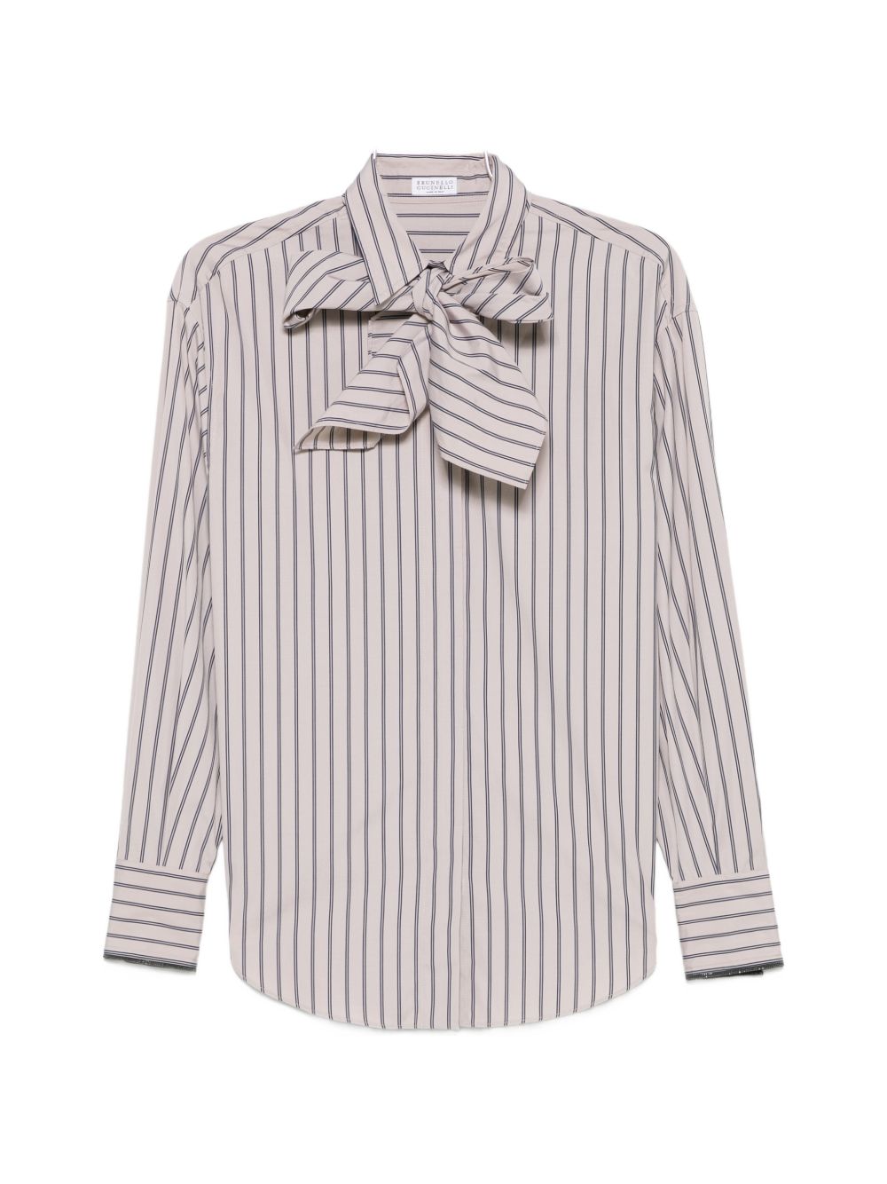 Brunello Cucinelli Women Striped Cotton Shirt BRUNELLO CUCINELLI