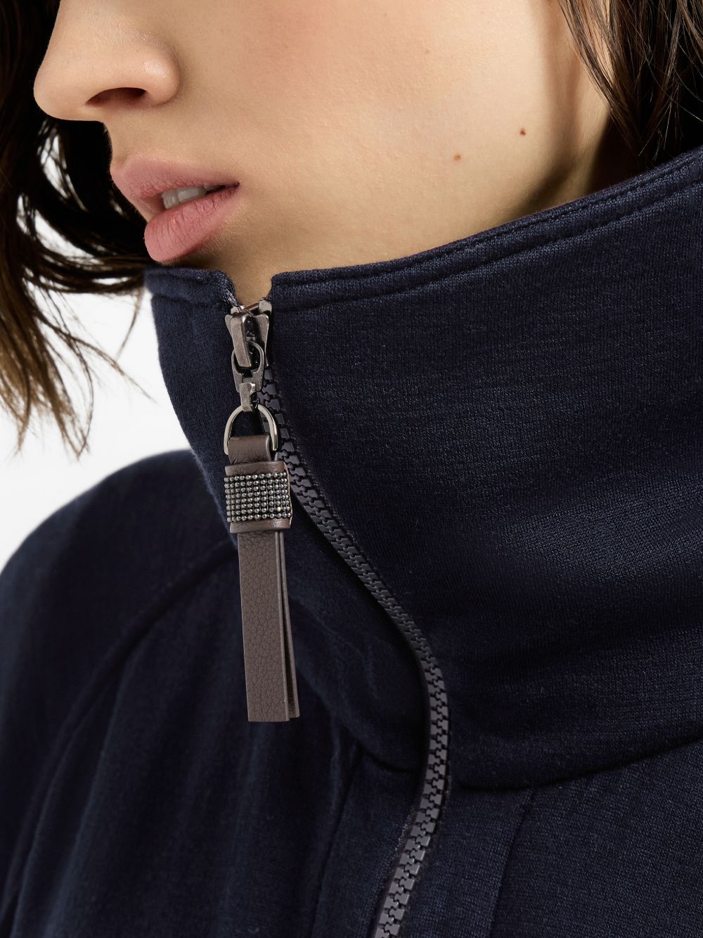 Brunello Cucinelli Women Cotton And Silk Sweatshirt BRUNELLO CUCINELLI