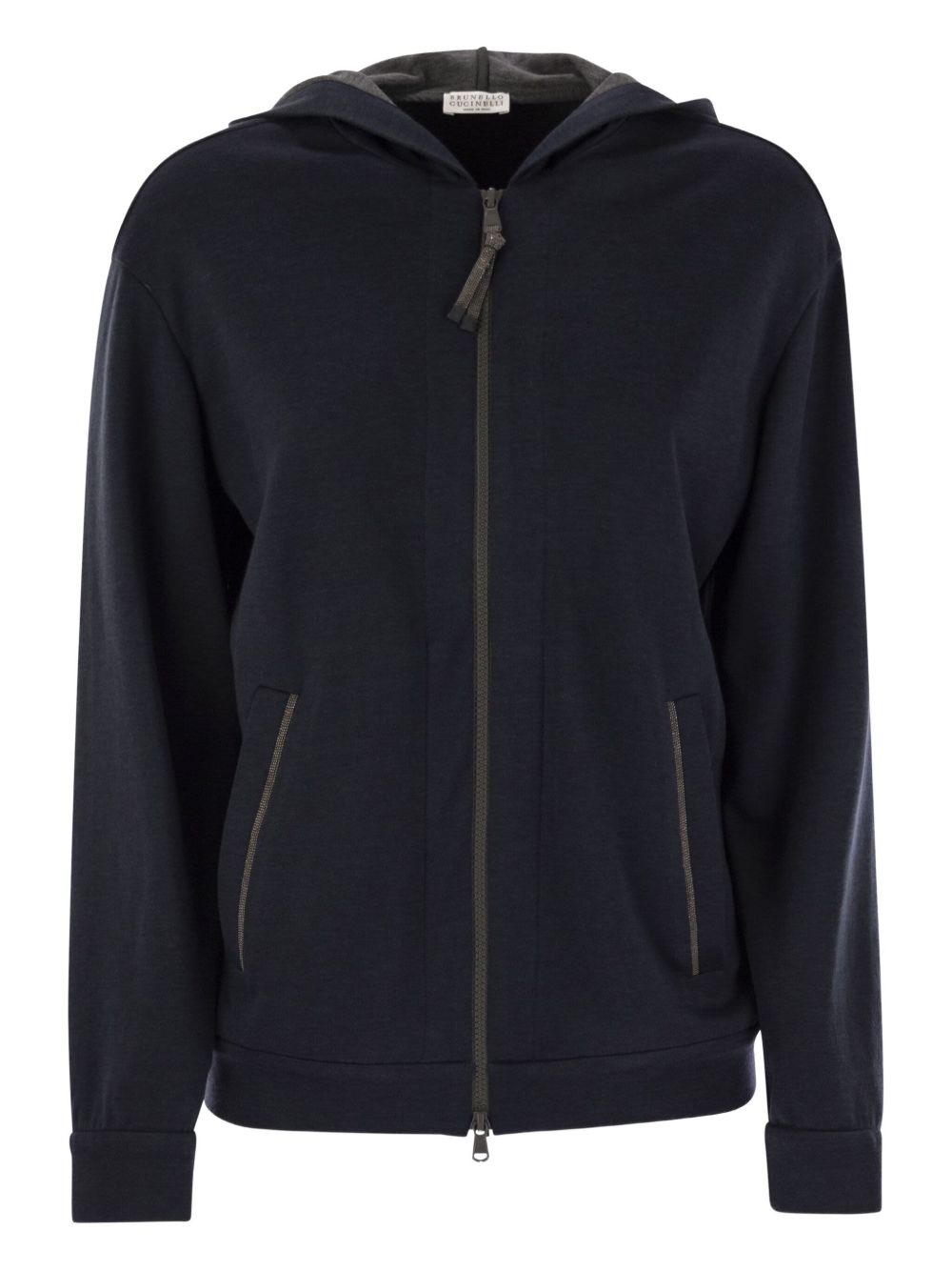 Brunello Cucinelli Women Cotton And Silk Hooded Cardigan BRUNELLO CUCINELLI