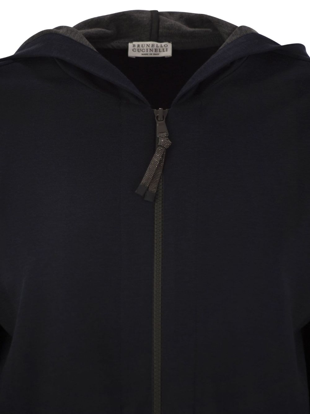 Brunello Cucinelli Women Cotton And Silk Hooded Cardigan BRUNELLO CUCINELLI