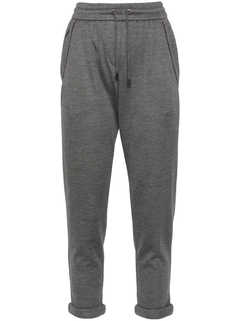 Brunello Cucinelli Women Cotton And Silk Trousers BRUNELLO CUCINELLI