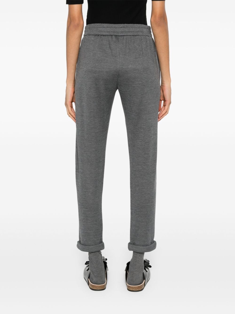 Brunello Cucinelli Women Cotton And Silk Trousers BRUNELLO CUCINELLI