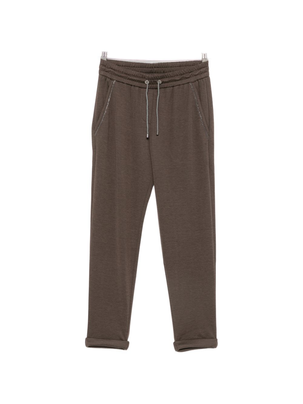 Brunello Cucinelli Women Cotton And Silk Trousers BRUNELLO CUCINELLI