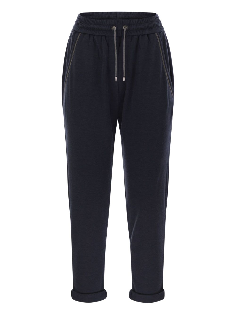 Brunello Cucinelli Women Cotton And Silk Trousers BRUNELLO CUCINELLI