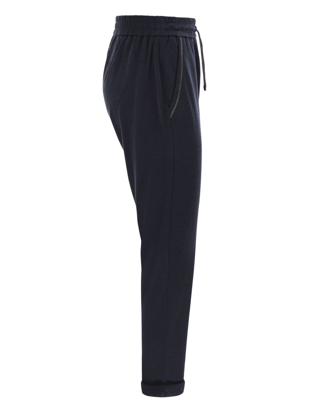 Brunello Cucinelli Women Cotton And Silk Trousers BRUNELLO CUCINELLI