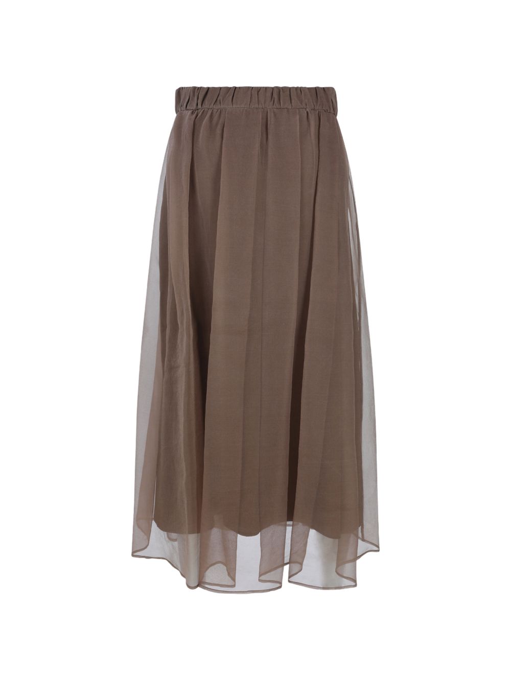 Brunello Cucinelli Women Silk Midi Skirt BRUNELLO CUCINELLI