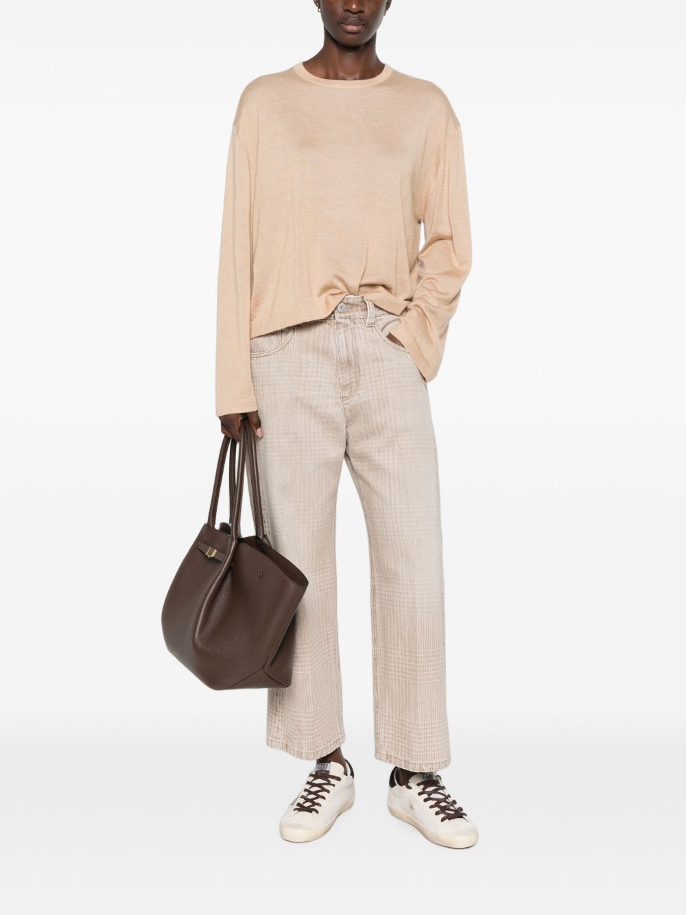 Brunello Cucinelli Women Cropped Denim Jeans BRUNELLO CUCINELLI