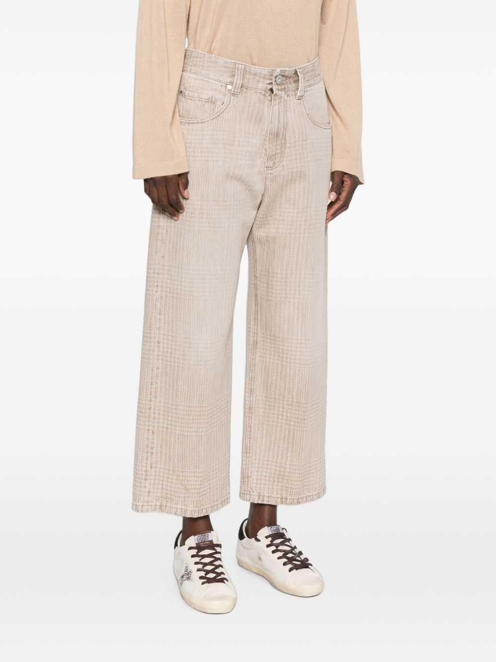 Brunello Cucinelli Women Cropped Denim Jeans BRUNELLO CUCINELLI