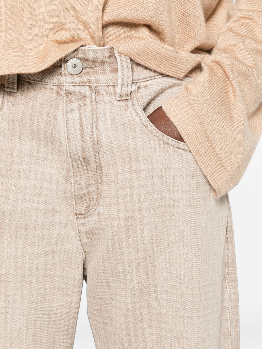 Brunello Cucinelli Women Cropped Denim Jeans BRUNELLO CUCINELLI