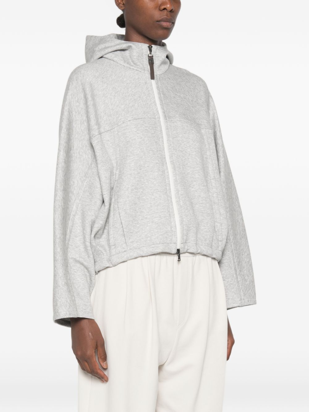 Brunello Cucinelli Women Cotton Blend Hoodie BRUNELLO CUCINELLI