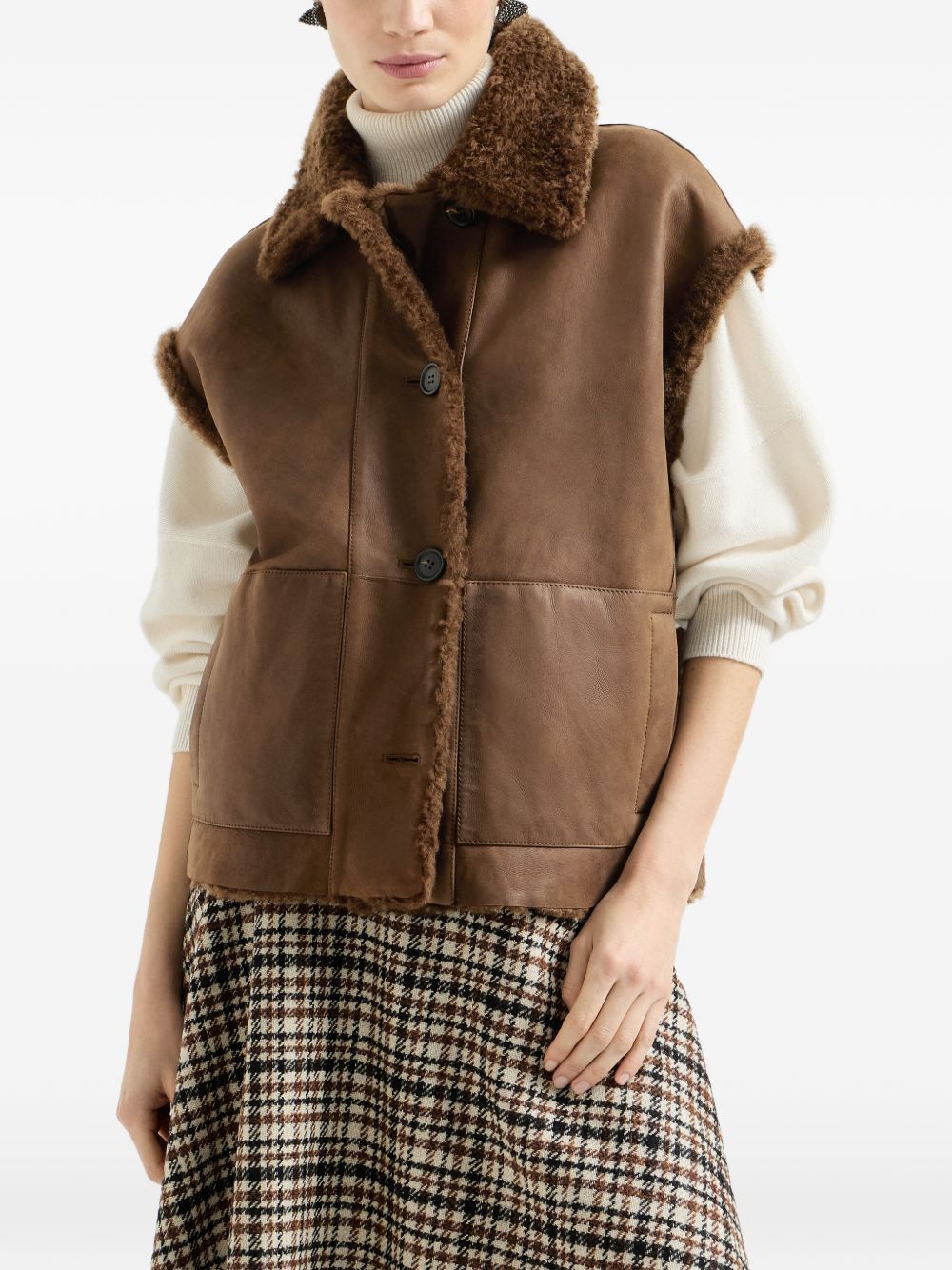 Brunello Cucinelli Women Reversible Vest BRUNELLO CUCINELLI