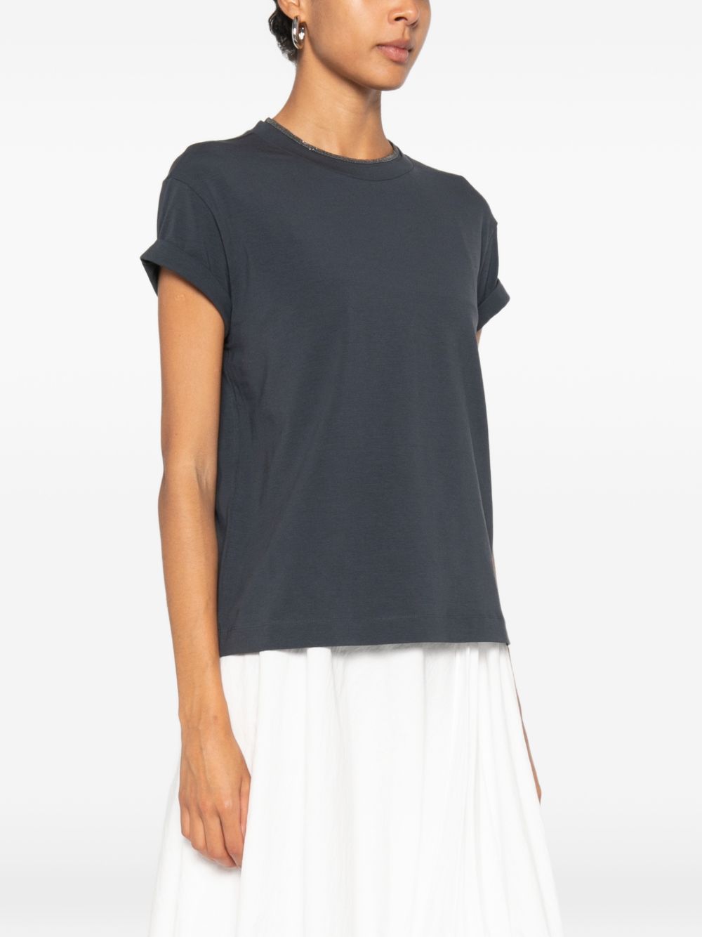 Brunello Cucinelli Women Cotton T-Shirt BRUNELLO CUCINELLI