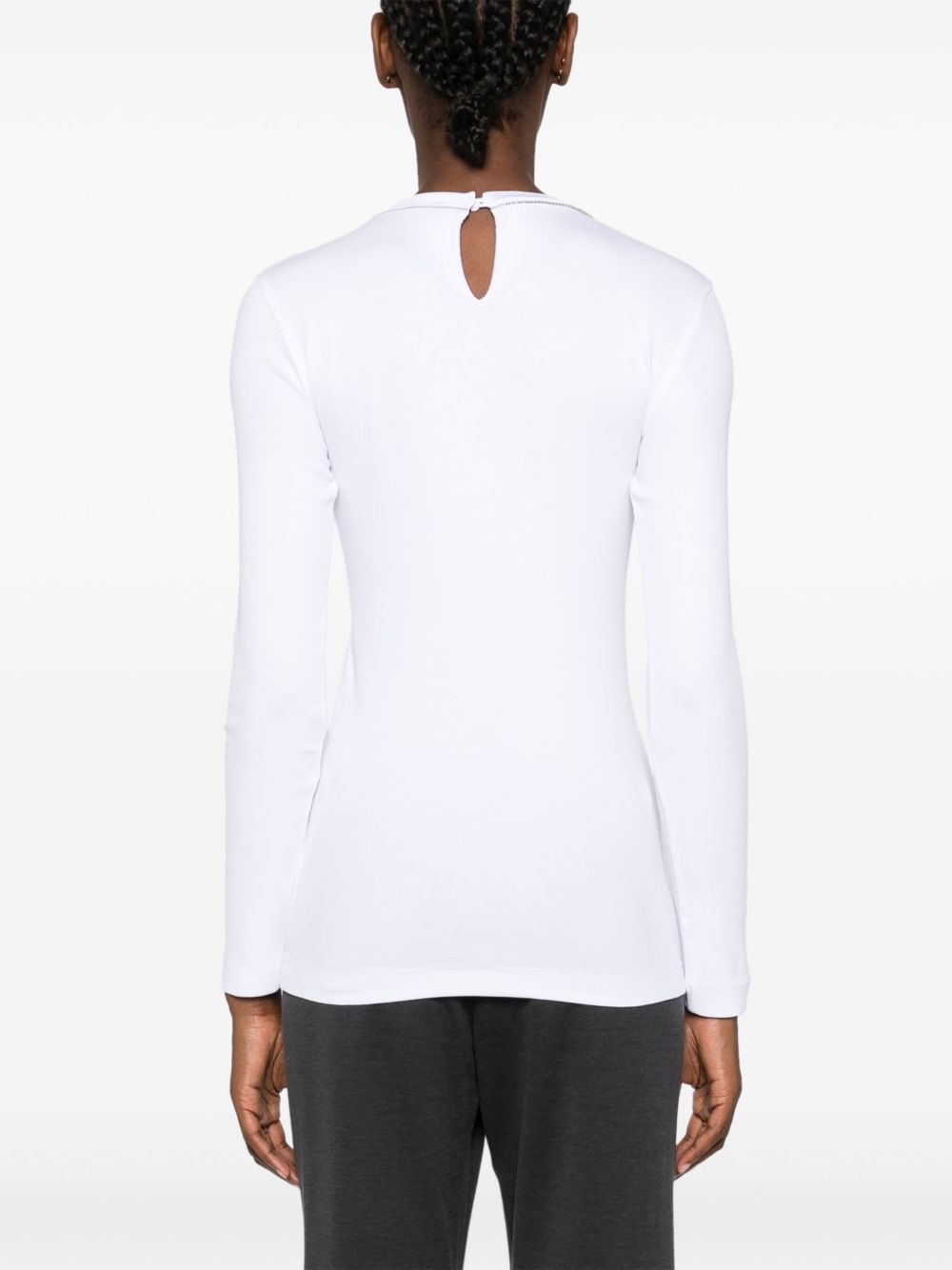 Brunello Cucinelli Women Cotton Crewneck Sweater BRUNELLO CUCINELLI