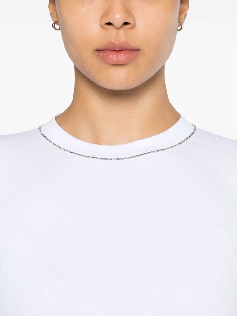 Brunello Cucinelli Women Cotton Crewneck Sweater BRUNELLO CUCINELLI