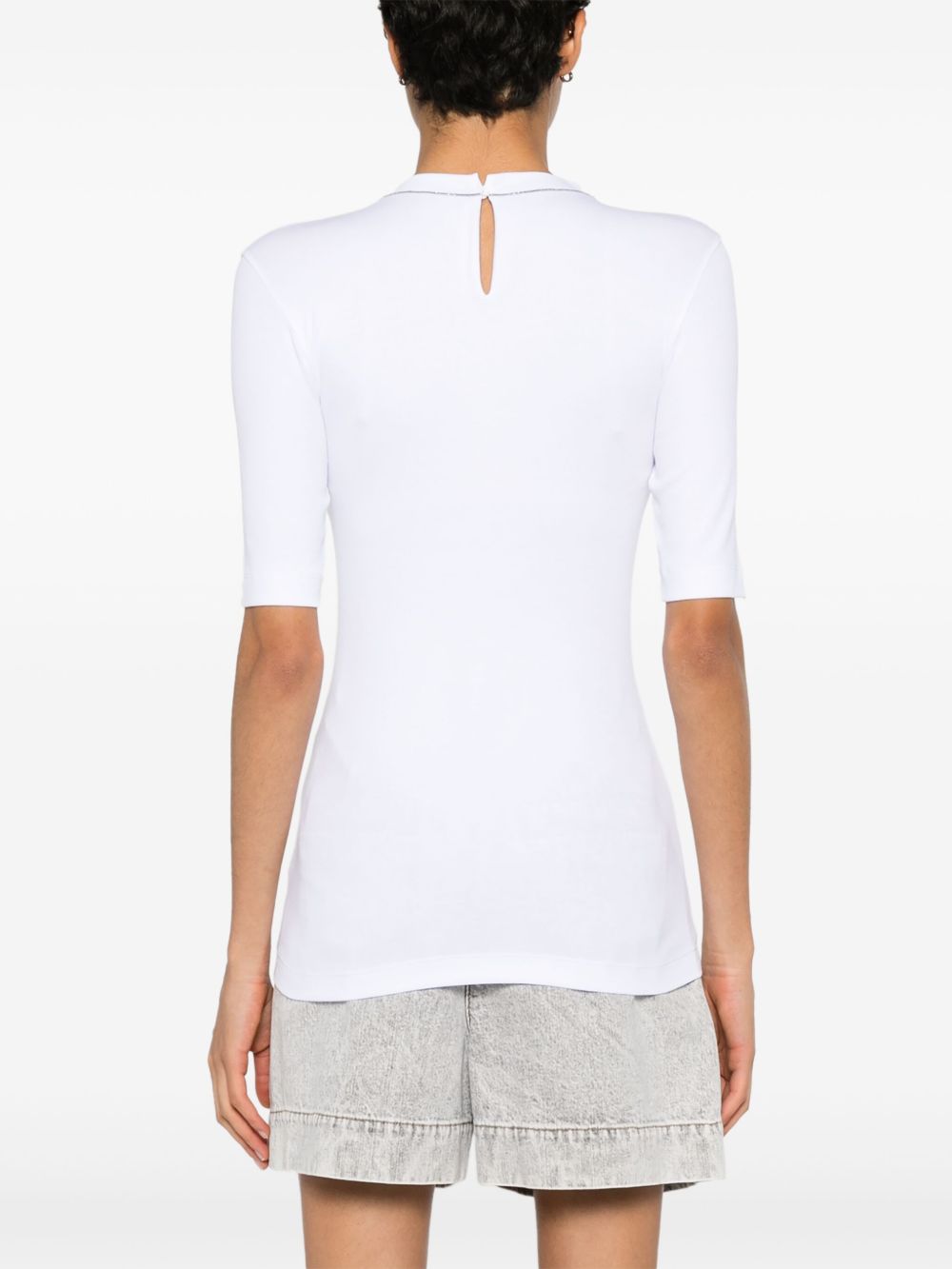 Brunello Cucinelli Women Cotton Crewneck Sweater BRUNELLO CUCINELLI