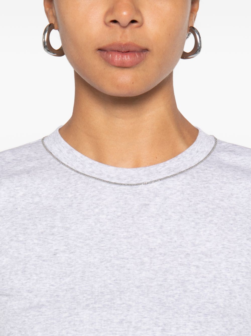 Brunello Cucinelli Women Cotton Crewneck Sweater BRUNELLO CUCINELLI