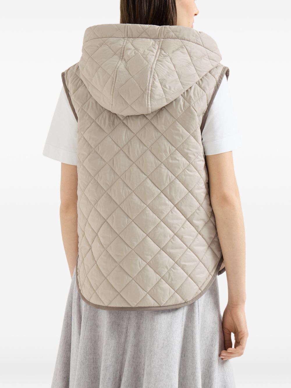 Brunello Cucinelli Women Quilted Down Vest BRUNELLO CUCINELLI