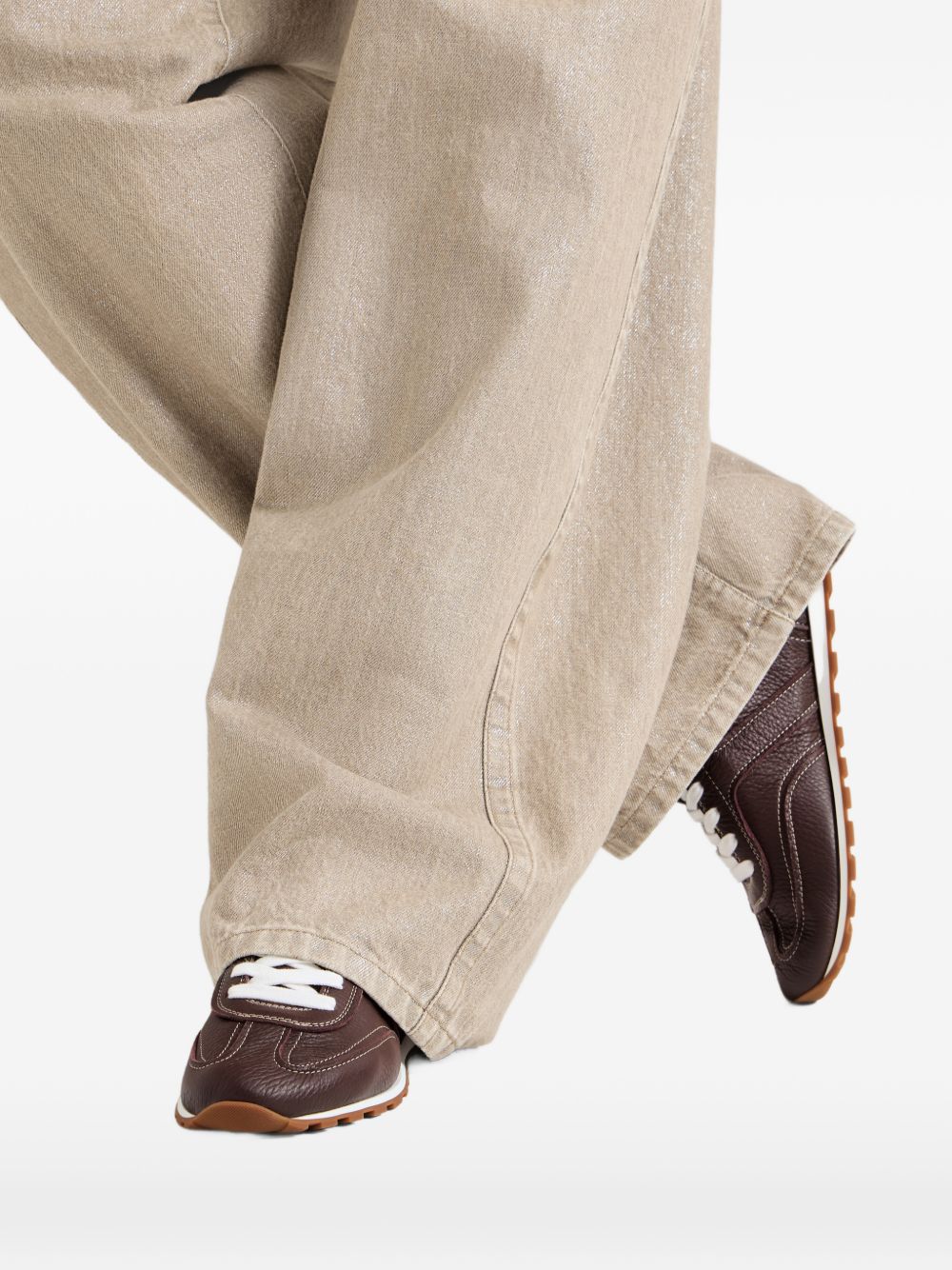 Brunello Cucinelli Women Leather Sneakers BRUNELLO CUCINELLI