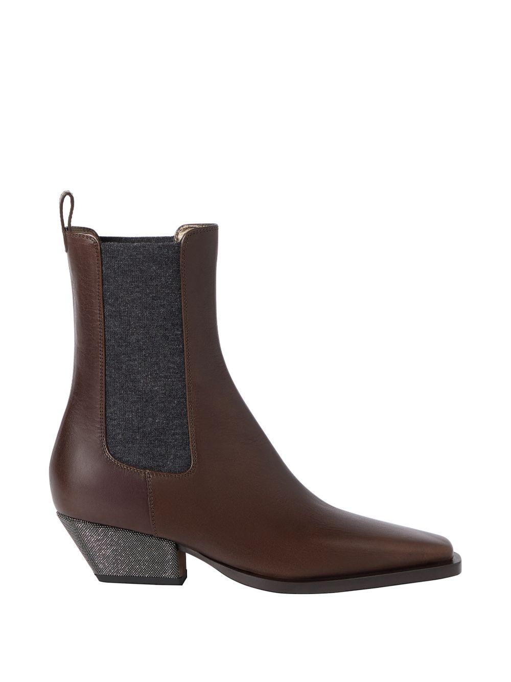 Brunello Cucinelli Women Leather Ankle Boots BRUNELLO CUCINELLI