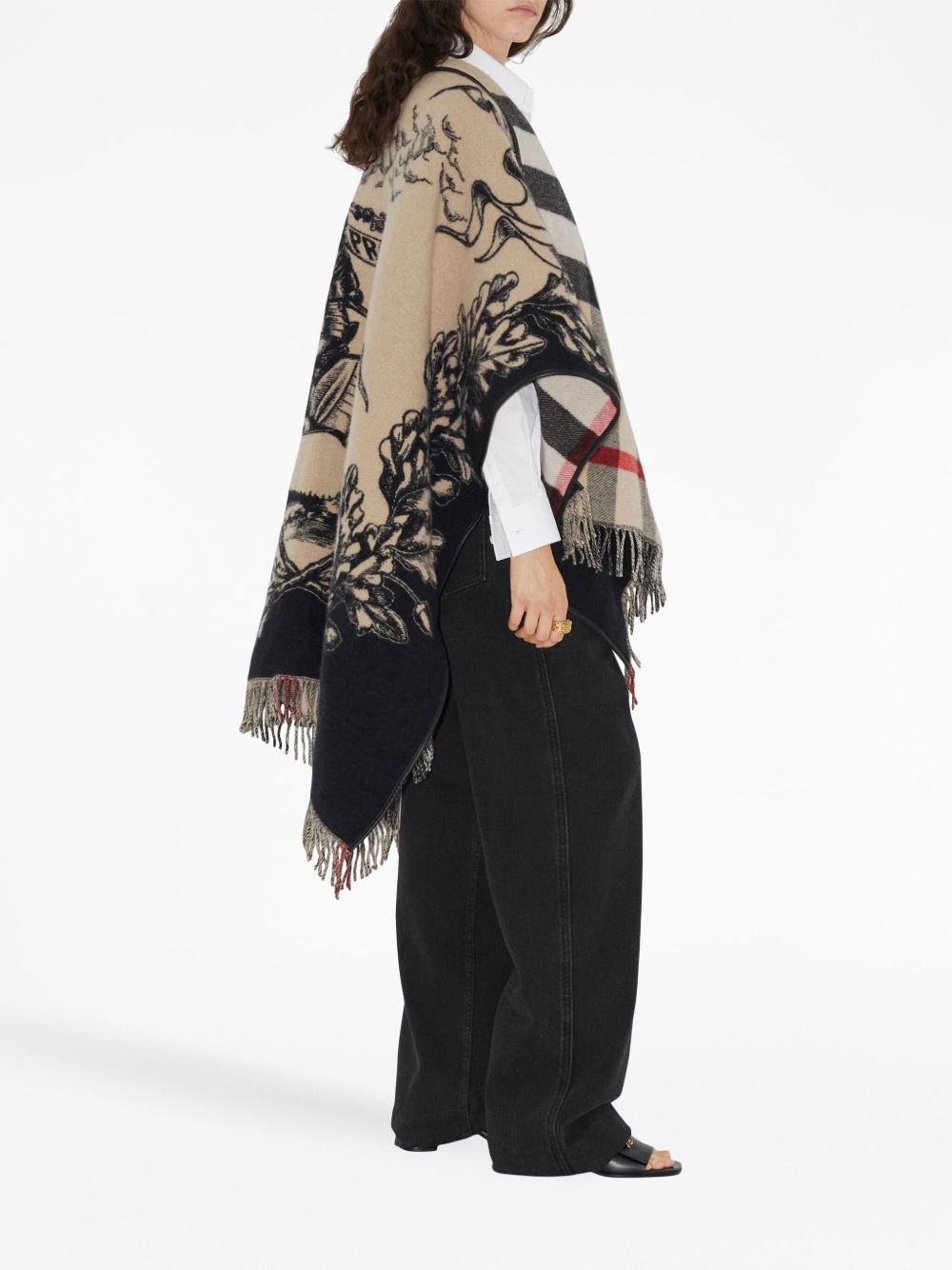 Burberry Women Wool Poncho