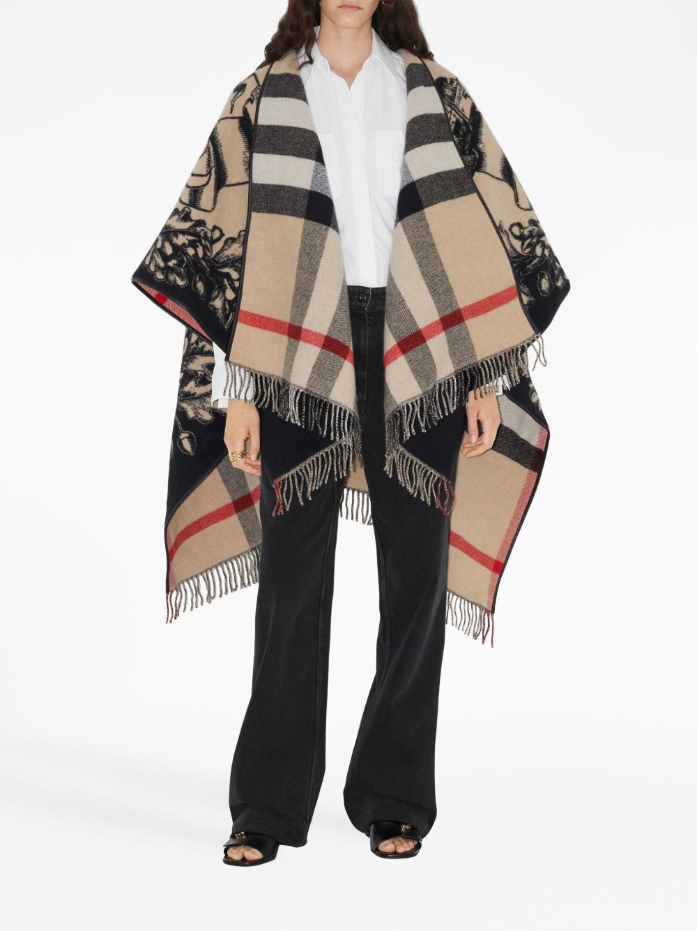 Burberry Women Wool Poncho