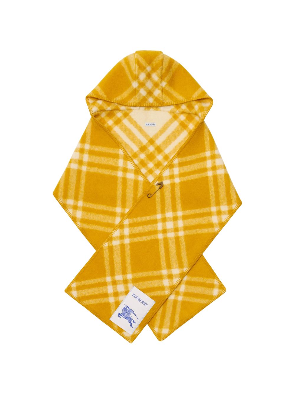 Burberry Men Wool Hooded Scarf BURBERRY