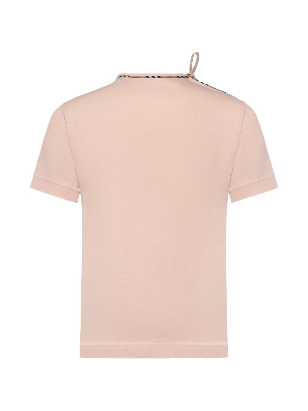 Burberry Women Check Bow Cotton T-Shirt